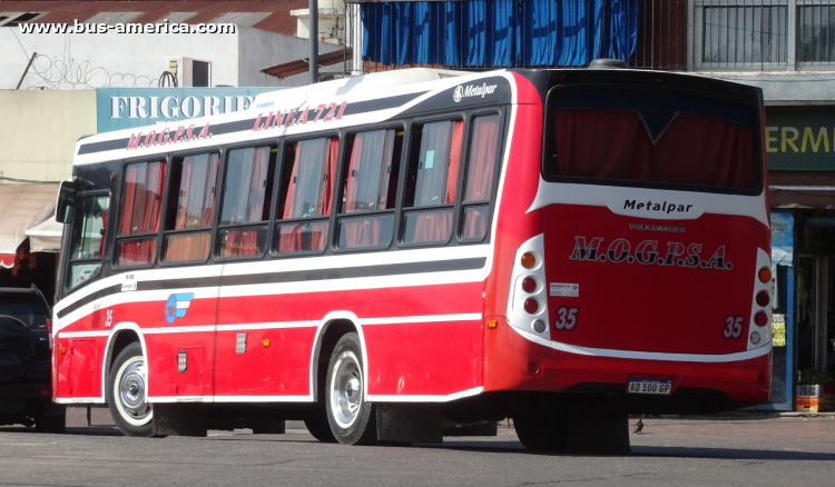 Volkswagen 15.190 OD - Metalpar Tronador Nueva Generación - MOGPSA
AD 500 GP

Línea 721 (Pdo. Tigre), interno 35
