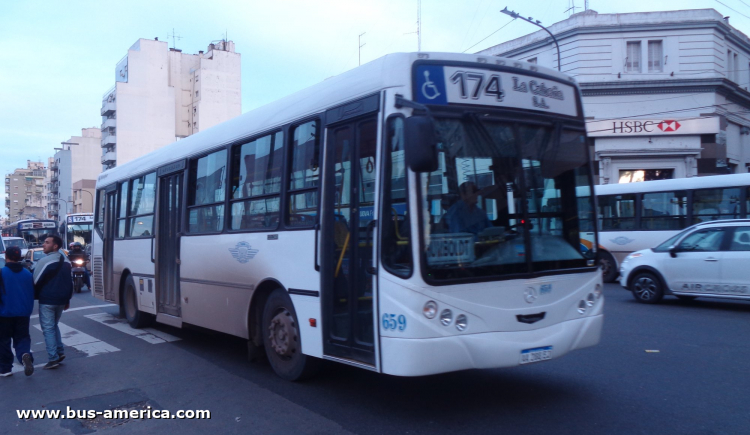 Mercedes-Benz OH 1621 L SB - Metalpar Iguazú 2010 - La Cabaña
¿AA 288 FJ?

Línea 174 (Buenos Aires), interno 659

