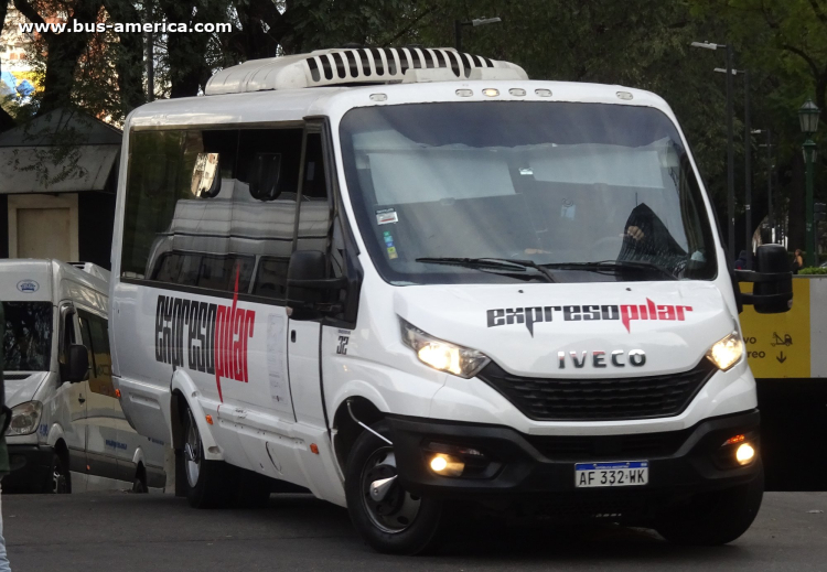 Iveco Daily 70 170 Scudato - Italbus Eurobus - Expreso Pilar
AF 332 WK

Exp.Pilar (Buenos Aires), interno 32
