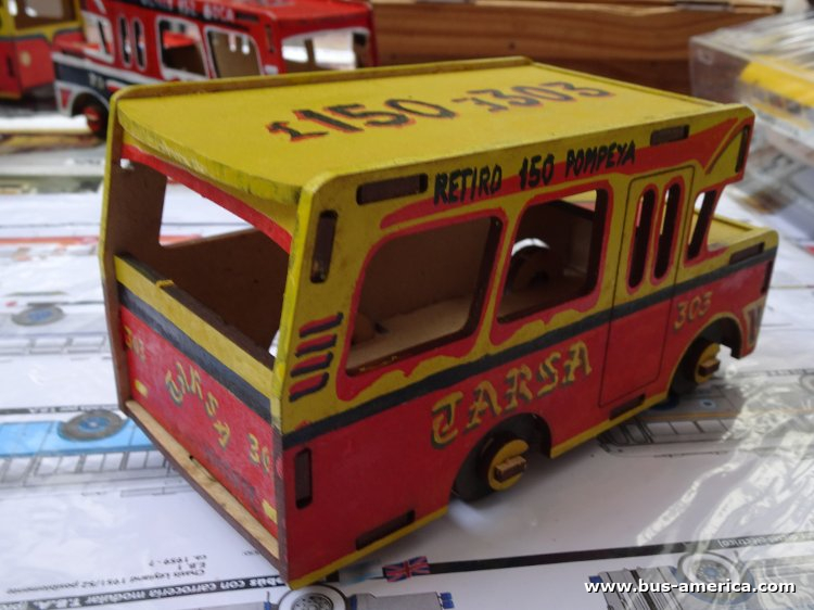 Bus América - TARSA [juguete / miniatura]
[url=https://bus-america.com/galeria/displayimage.php?pid=67318]https://bus-america.com/galeria/displayimage.php?pid=67318[/url]

Línea 150 (Buenos Aires), interno 303 [juguete / miniatura]
