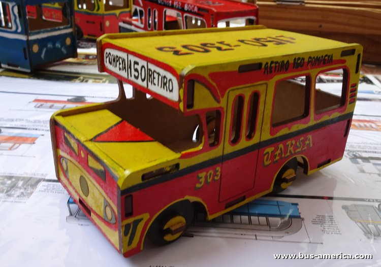 Bus América - TARSA [juguete / miniatura]
[url=https://bus-america.com/galeria/displayimage.php?pid=67317]https://bus-america.com/galeria/displayimage.php?pid=67317[/url]

Línea 150 (Buenos Aires), interno 303 [juguete / miniatura]
