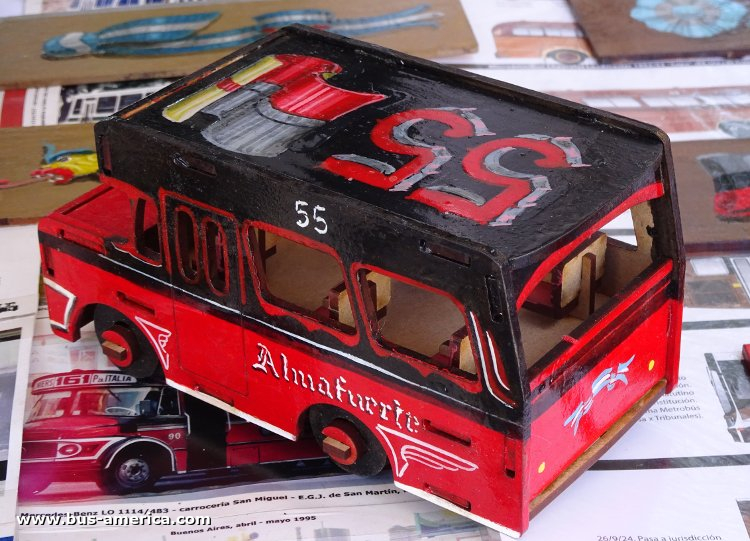 Bus America - Almafuerte [juguete / miniatura]
Línea 55 (Buenos Aires) [juguete / miniatura]
