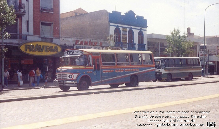 Mercedes-Benz LO 1114 - Ottaviano 9-85 - San Vicente
Línea 177 (Buenos Aires), interno 322

Fotógrafo: desconocido al momento
Extraído de bolsa de fotografías del Coleclub
Scaneo: Gabriel Maluende
Colección: www.bus-america.com
