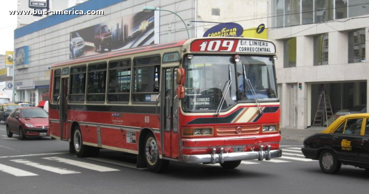 Mercedes-Benz OHL 1320 - Ugarte 11 - Nueve de Julio
¿AOG 549?

Línea 109 (Buenos Aires), interno 60

