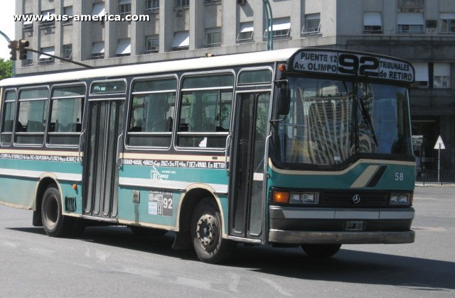 Mercedes-Benz OH 1320 - Ugarte - M.O.Saenz Peña
Línea 92 (Buenos Aires), interno 58
