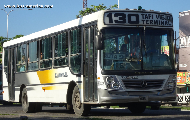 Mercedes-Benz OF 1418 - Ugarte Americano 2007 - El Limón
JSP 581

Línea 130 (Tucumán), interno 26
