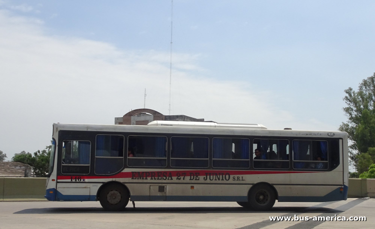 Mercedes-Benz OF 1418 - Ugarte Americano 2007 - 27 de Junio
OUX 241
[url=https://bus-america.com/galeria/displayimage.php?pid=67833]https://bus-america.com/galeria/displayimage.php?pid=67833[/url]

27 de Junio (Prov.Sgo.del Estero), interno 146
