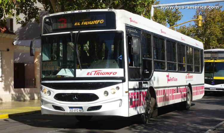 Mercedes-Benz OF 1621 - Ugarte Americano - Red Tulum , El Triunfo
AD 691 NF

Línea 3 (San Juan), interno 67
