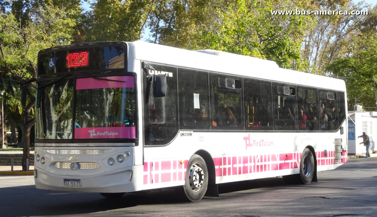 Mercedes-Benz OH 1621 L SB - Ugarte Mini Europeo - Red Tulum , UTE La Marina & La Positiva
AE 758 ET

Línea 129 (Prov. San Juan), interno 133
