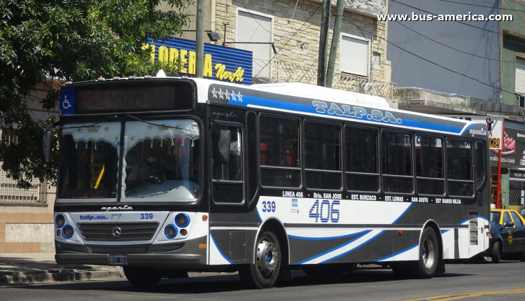 Mercedes-Benz OH 1718 L SB - Ugarte Europeo - TALP
MQS 864

Línea 406 (Prov. Buenos Aires), interno 339
