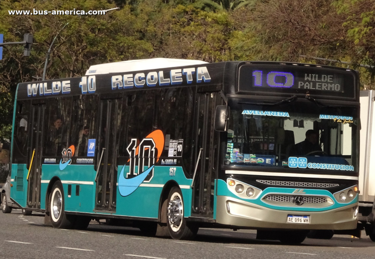 Mercedes-Benz OH 1721 L SB - Ugarte Europeo H6B3 102 - Línea 10
AE 096 WH

Línea 10 (Buenos Aires), interno 157
