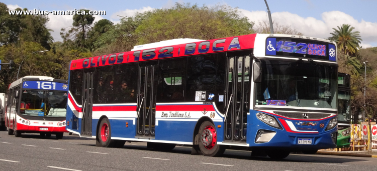 Mercedes-Benz OH 1721 L SB - Ugarte Europeo H6B3 119 - Tandilense
AI 291 MH

Línea 152 (Buenos Aires), interno 60
