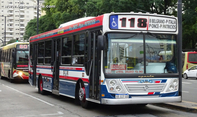 Mercedes-Benz OH 1721 L SB - Ugarte Europeo - M.O. Barrancas de Belgrano
AB 327 OD

Línea 118 (Buenos Aires), interno 22
