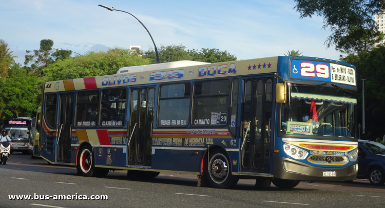 Mercedes-Benz OH 1721 L SB - Ugarte Europeo - Emp.Pedro de Mendoza
AE 313 DT
[url=https://bus-america.com/galeria/displayimage.php?pid=57173]https://bus-america.com/galeria/displayimage.php?pid=57173[/url]
[url=https://bus-america.com/galeria/displayimage.php?pid=57174]https://bus-america.com/galeria/displayimage.php?pid=57174[/url]

Línea 29 (Buenos Aires), interno 62
