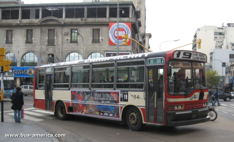 Mercedes-Benz OHL 1316 - Ugarte - M.O.Saavedra
Línea 19 (Buenos Aires), interno 54
