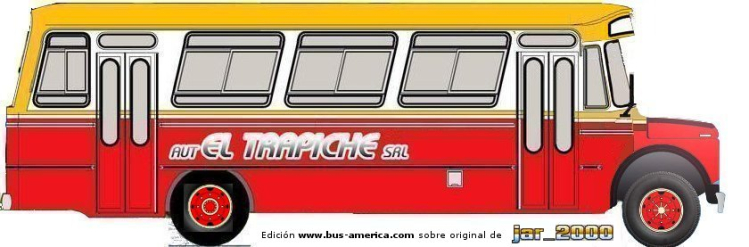 Chevrolet C/60 CD 52002 - El Trapiche - El Trapiche
Línea 4 (Mendoza)

Edición: www.bus-america.com
Sobre dibujo base de: JAR (José Arturo Rivas)

Para conocer la historia completa de esta carrocería haga click en: 
[url=https://www.bus-america.com/ARcarrocerias/ElTrapiche/ElTrapiche-histo.php]EL TRAPICHE,  historia de sus carrocerías[/url]
