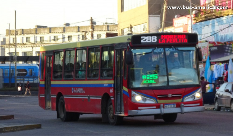 Mercedes-Benz OF 1621 - Bi Met 2010 - La Perlita
AB 715 OX
[url=https://bus-america.com/galeria/displayimage.php?pid=55959]https://bus-america.com/galeria/displayimage.php?pid=55959[/url]

Línea 288 (Prov. Buenos Aires), interno 662
