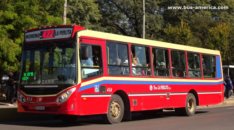 Mercedes-Benz OF 1621 - BiMet Corbus OF 1621 U - La Pelita
AH 909 GV

Línea 422 (Prov. Buenos Aires), interno 414
