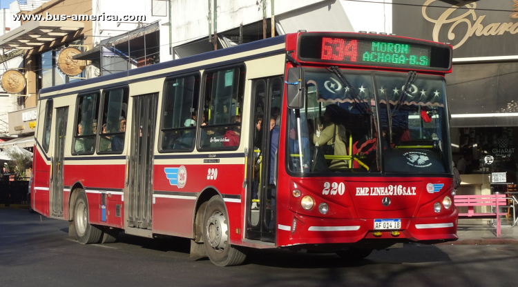 Mercedes-Benz OH 1621 L SB - BiMet 2010 - Emp.Linea 216
AF 014 IB

Línea 634 (Pdo. Morón), interno 220

