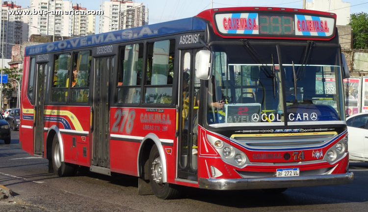 Mercedes-Benz OH 1621 L SB - BiMet Corbus OH 1621 U 37/16 - COVEMASA
AF 272 VL

Línea 278 (Prov. Buenos Aires), interno 74
