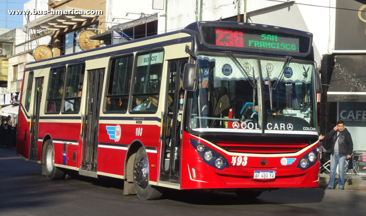 Mercedes-Benz OH 1621 L SB - BiMet - Emp.Linea 216
AF 450 XV

Línea 236 (Prov. Buenos Aires), interno 493

