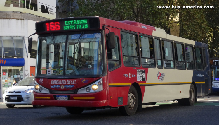 Mercedes-Benz OH 1721 L SB - Bi-Met 2010 36/16 - Empresa Línea 216
AA 365 AN
[url=https://bus-america.com/galeria/displayimage.php?pid=61514]https://bus-america.com/galeria/displayimage.php?pid=61514[/url]

Línea 166 (Buenos Aires), interno 42
