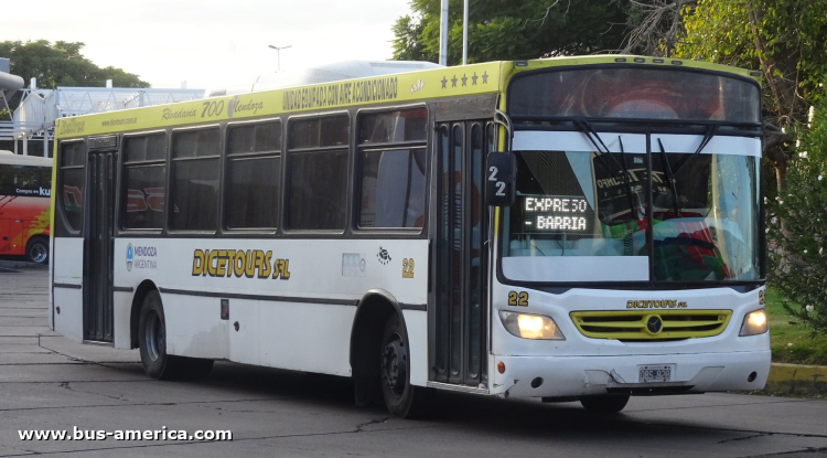 Mercedes-Benz OF 1722 - Italbus Bello - Dicetours
OBS 928

Líneas 700 (Mendoza), interno 22
