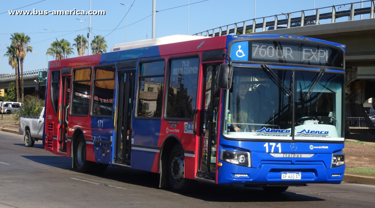 Mercedes-Benz OH 1621 L SB - Italbus Tropea 89-20 - Mendotran , Pte.Alvear y El Trapiche UT
AF 460 AT

Línea 760 (Mendotran - Prov.Mendoza), interno 171

