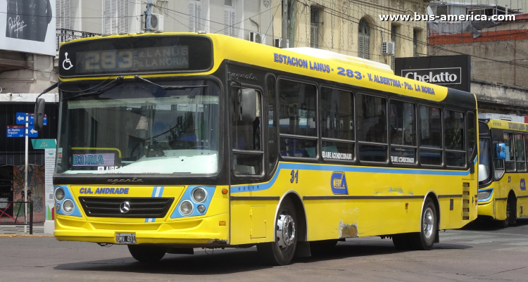 Mercedes-Benz OH 1718 L SB - Ugarte Europeo - Andrade
OMV 491

Línea 283 (Prov. Buenos Aires), interno 31
