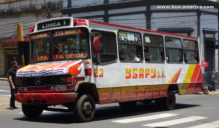 Mercedes-Benz L 711 - El 11 - Ysapy
ARZ 294

Línea 1 (Asunción), unidad 23
