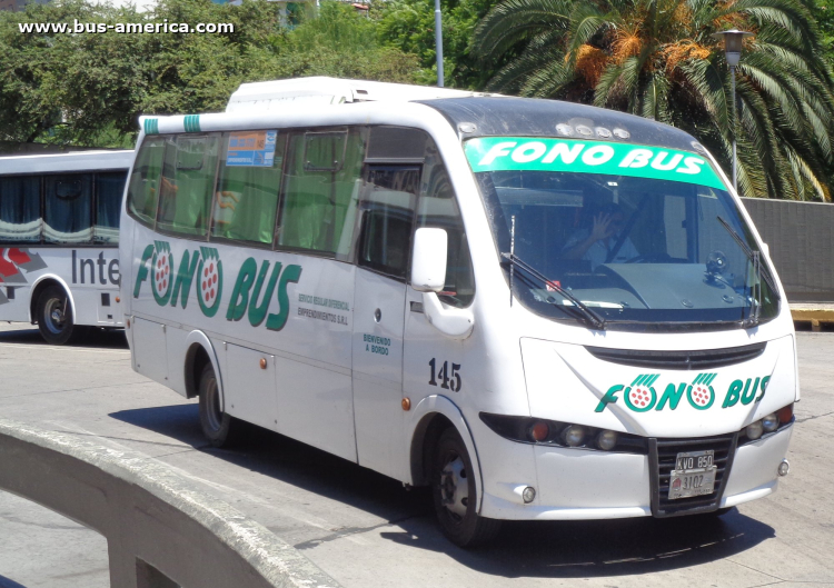 Mercedes-Benz LO 915 - Lucero Halley - Fonobus
KVO 850

Fonobus (Prov.Córdoba), interno 145
