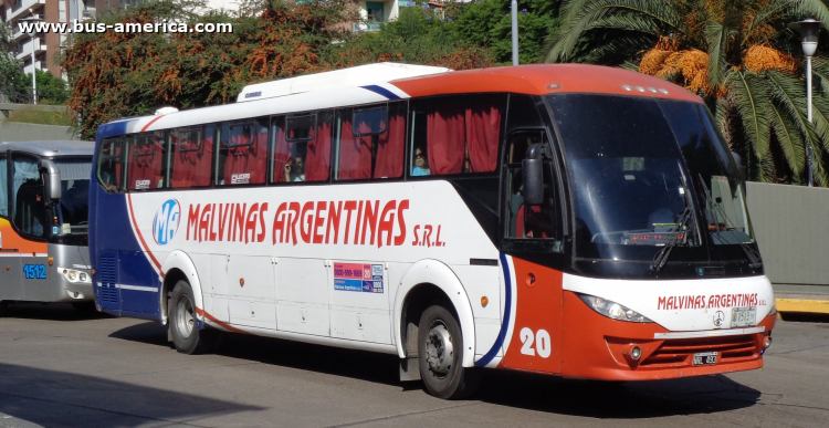 Mercedes-Benz O 500 M - Lucero Radiance 3.3 - Malvinas Argentinas
NRL 493
[url=https://bus-america.com/galeria/displayimage.php?pid=55407]https://bus-america.com/galeria/displayimage.php?pid=55407[/url]

Malvinas Argentinas (Prov. Córdoba), interno 20, patente provincial 1513
