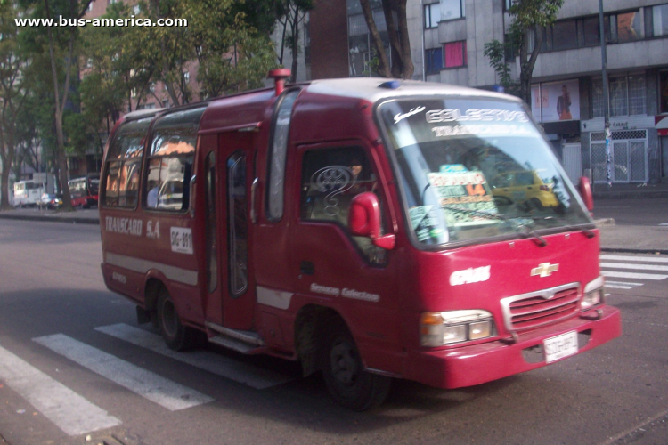 Chevrolet IsuzuNKR - Transcard
SIG-891

Transcard (Bogotá), unidad 67455
