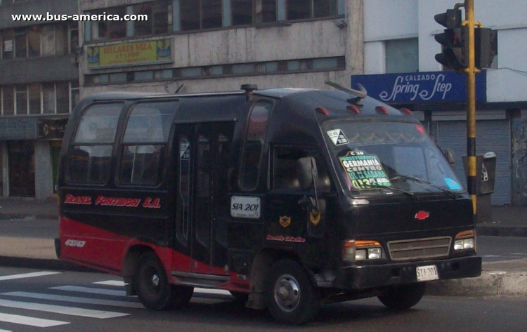 Isuzu NKR - Dima - Fontibon
SIA-201

Ruta C20 (Bogotá), unidad 43787
