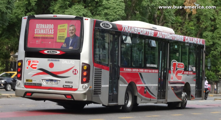 Mercedes-Benz O 500 U - La Favorita Gran Favorito GR 94/2016 - T.A.Callao 
AE 741 PA

Línea 12 (Buenos Aires), interno 34
