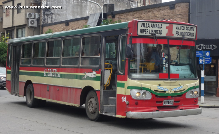 Mercedes-Benz OF 1418 - La Favorita - El Galgo
JJV 259
[url=https://bus-america.com/galeria/displayimage.php?pid=64018]https://bus-america.com/galeria/displayimage.php?pid=64018[/url]

Línea 1 (S.M.Tucumán), interno 14
