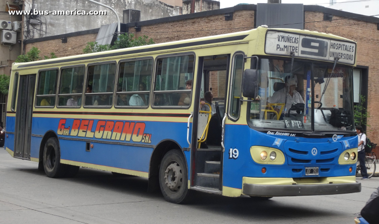 Mercedes-Benz OF 1418 - La Favorita - Gral.Belgrano
JDT 391

Línea 9 (S.M.Tucumán), interno 19
