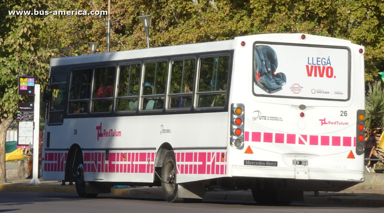 Mercedes-Benz OF 1418 - La Favorita Favorito GR - Red Tulum , UTE La Marina & La Positiva 
OER 384
[url=https://bus-america.com/galeria/displayimage.php?pid=65720]https://bus-america.com/galeria/displayimage.php?pid=65720[/url]

Línea 102 (San Juan), interno 26
