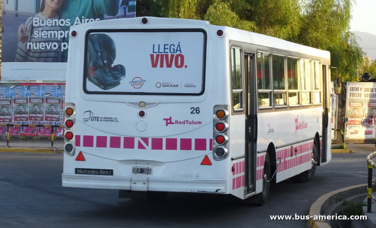 Mercedes-Benz OF 1418 - La Favorita Favorito GR - Red Tulum , UTE La Marina & La Positiva 
OER 384
[url=https://bus-america.com/galeria/displayimage.php?pid=65721]https://bus-america.com/galeria/displayimage.php?pid=65721[/url]

Línea 102 (San Juan), interno 26
