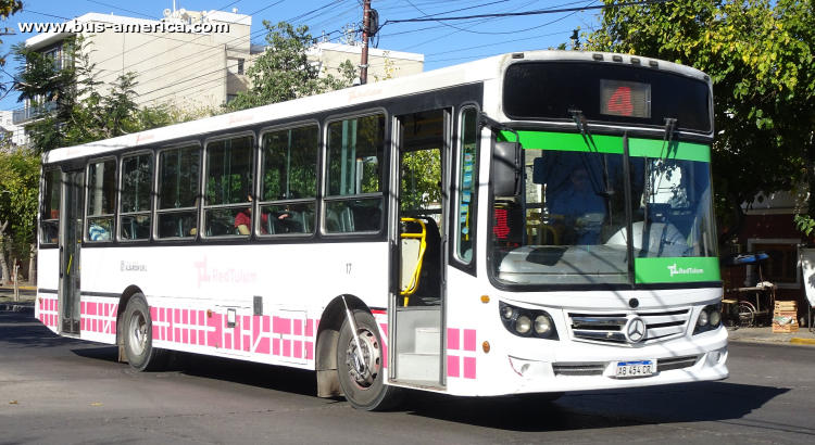 Mercedes-Benz OF 1621 - La Favorita Favorito GR - Red Tulúm , Albardon
AB 454 CR

Línea 4 (Prov.San Juan), interno 17

