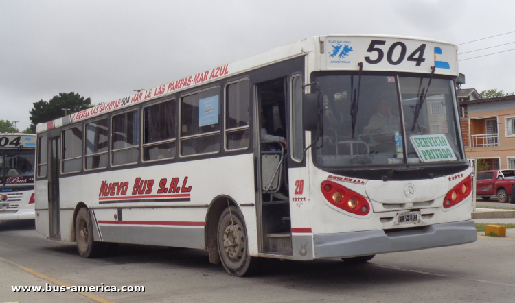 Mercedes-Benz OF 1721 - La Favorita - Nuevo Bus
FLV 691

Línea 504 (Pdo.Villa Gesell), interno 20
