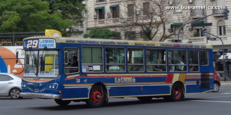 Mercedes-Benz OH 1315 L SB - La Favorita 74/2005 - Emp.Pedro de Mendoza
IOS 249

Línea 29 (Buenos Aires), interno 13
