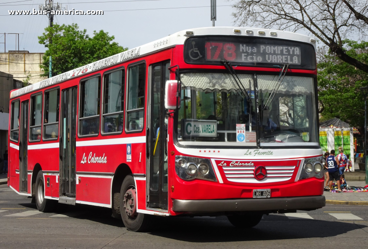 Mercedes-Benz OH 1618 L SB - La Favorita Favorito GR 84/2010 - La Colorada
LMH 406
[url=https://bus-america.com/galeria/displayimage.php?pid=70144]https://bus-america.com/galeria/displayimage.php?pid=70144[/url]

Línea 178 (Buenos Aires), interno 1
