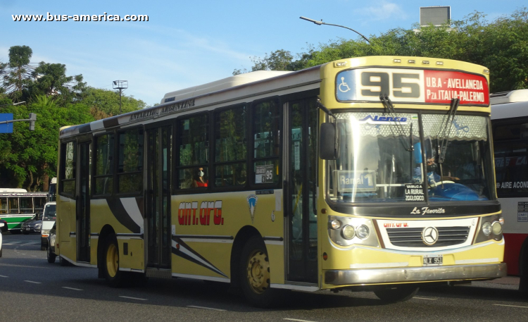 Mercedes-Benz OH 1618 L SB - La Favorita Favorito GR 87/2011 - Ant.Arg
NLX 951
[url=https://bus-america.com/galeria/displayimage.php?pid=68172]https://bus-america.com/galeria/displayimage.php?pid=68172[/url]
[url=https://bus-america.com/galeria/displayimage.php?pid=68174]https://bus-america.com/galeria/displayimage.php?pid=68174[/url]

Línea 95 (Buenos Aires), interno 6


Por un misterio que desconozco, desde hace un tiempo esta línea, previo a que la tome la línea 59, rezaba como razón social "Línea 95 S.A." la cual no estaba autorizada como prestadora, ni existía.
