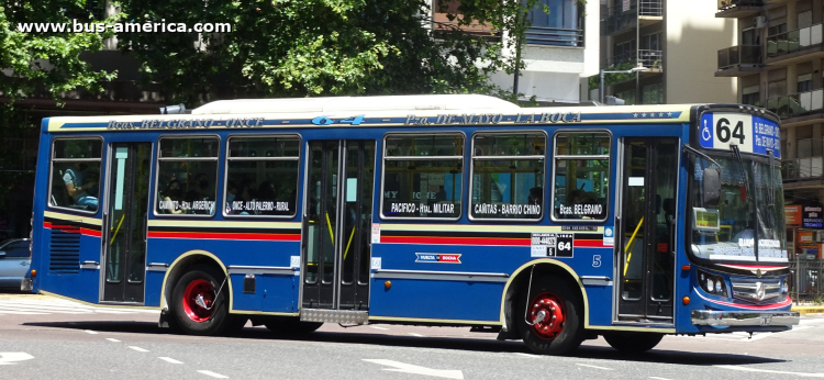 Mercedes-Benz OH 1618 L SB - La Favorita Favorito GR 87/2011 - Vuelta de Rocha
OPB 347

Línea 64 (Buenos Aires), interno 5
