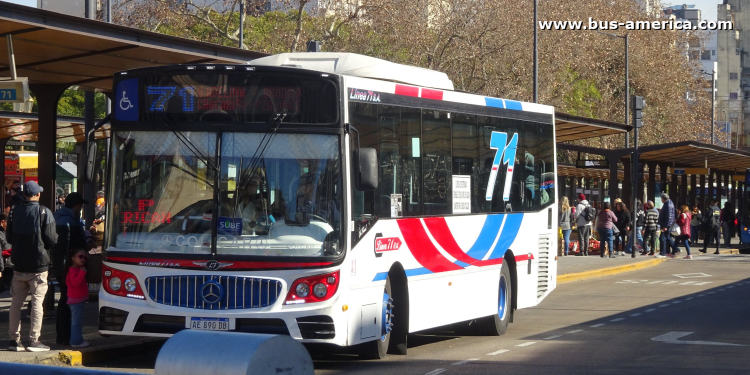 Mercedes-Benz OH 1621 L SB - La Favorita Favorito GR 95/2016 - Línea 71
AE 890 DB

Línea 71 (Buenos Aires), interno 31
