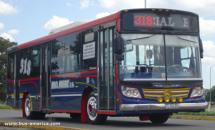 Mercedes-Benz OH 1721 L SB - La Favorita Favorito GR 96/2016 -M.O.Mitre
AC 363 RR

Línea 318 (Prov. Buenos Aires), interno 33
