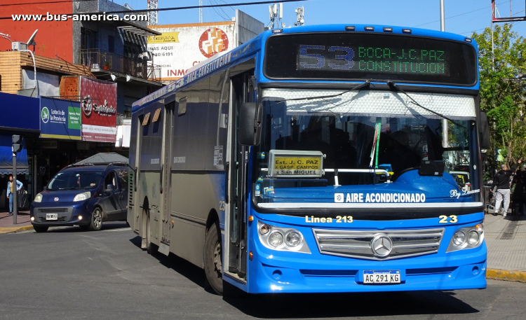 Mercedes-Benz OH 1721 L SB - La Favorita Favorito GR 96/2016 - Línea 213
AC 291 KG

Línea 53 (Buenos Aires), interno 23
