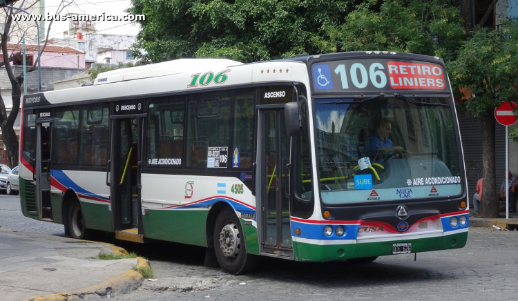 Agrale MT 17.0 LE - Nuovobus Menghi - CUSA
OTE 626

Línea 106 (Buenos Aires), interno 4505
