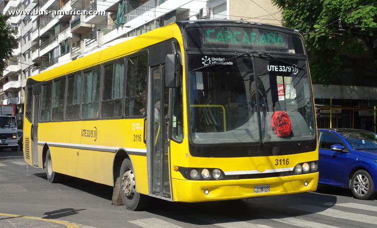 Mercedes-Benz O 500 U - Nuovobus PH 0032 - UTE 33/9
MHG 682

UTE 33/9 (Prov. de Santa Fe), interno 3116
